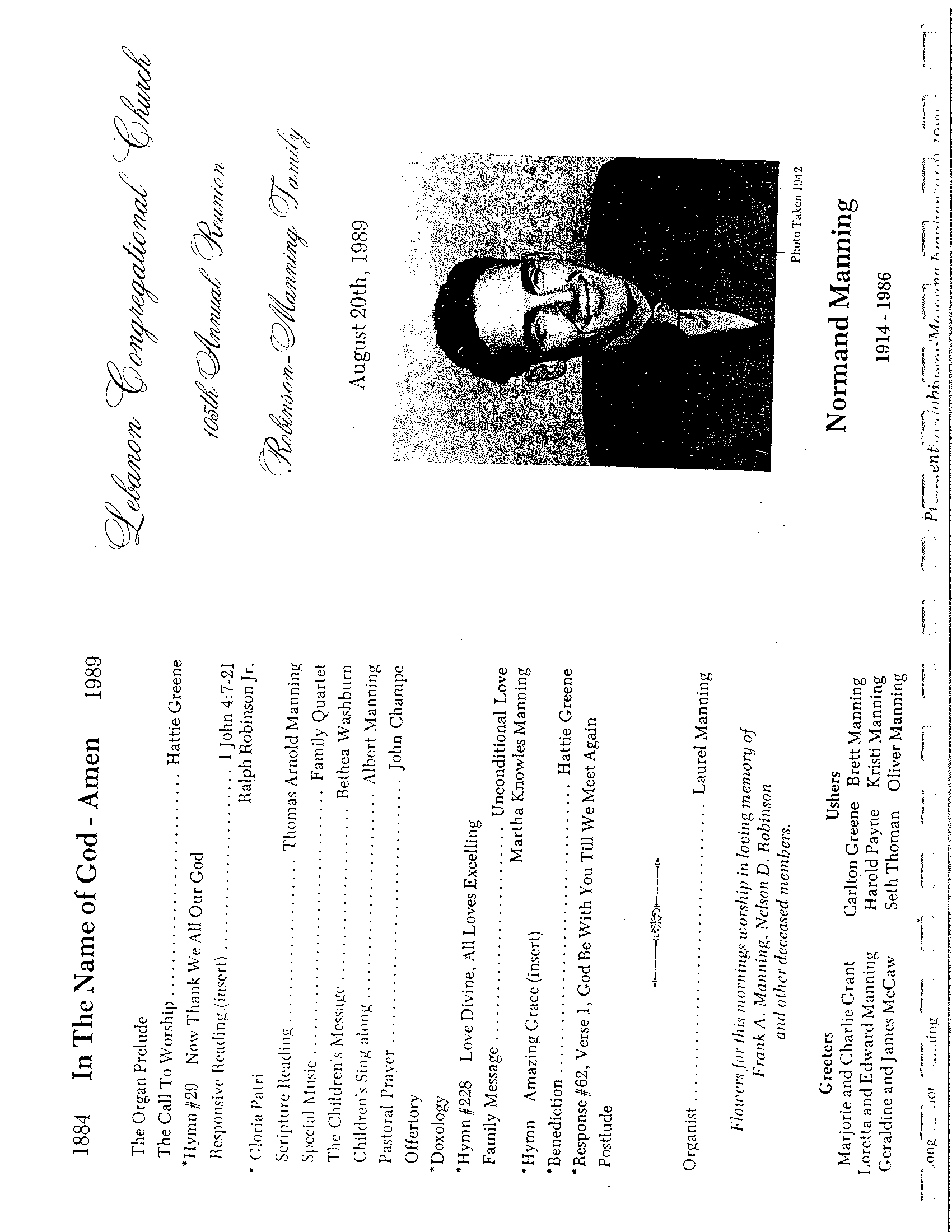 Archived material from 1989