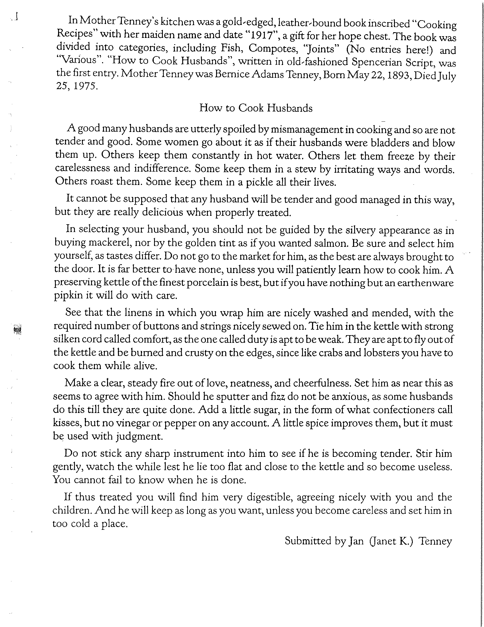 Archived material from 1996